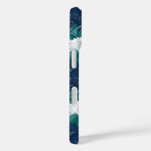 Das weiße Lotus Midnight Lotus-Muster Case-Mate iPhone Hülle (Rückseite / Rechts)