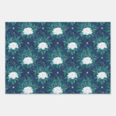 Das weiße Lotus Midnight Lotus-Muster Geschenkpapier Set (Vorderseite 3)