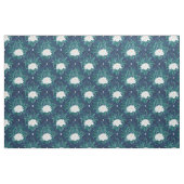 Das weiße Lotus Midnight Lotus-Muster Stoff (Yard (91,4 cm))