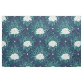 Das weiße Lotus Midnight Lotus-Muster Stoff (Fat Quarter (45,7 x 55,9 cm))