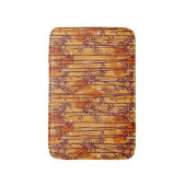 Das weiße Lotus Sunset Safari-Muster Badematte (Vorderseite Vertikal)