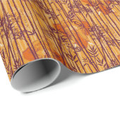 Das weiße Lotus Sunset Safari-Muster Geschenkpapier (Rolleneckpunkt)