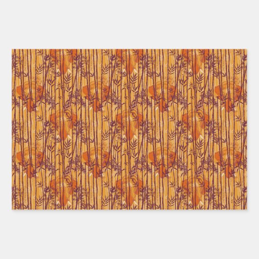 Das weiße Lotus Sunset Safari-Muster Geschenkpapier Set (Vorderseite 3)