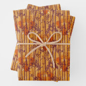 Das weiße Lotus Sunset Safari-Muster Geschenkpapier Set (Beispiel)