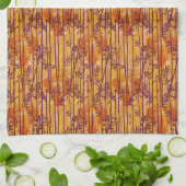 Das weiße Lotus Sunset Safari-Muster Geschirrtuch (Gefaltet)