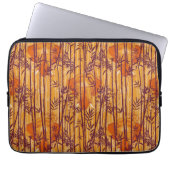 Das weiße Lotus Sunset Safari-Muster Laptopschutzhülle (Vorderseite)