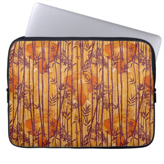 Das weiße Lotus Sunset Safari-Muster Laptopschutzhülle