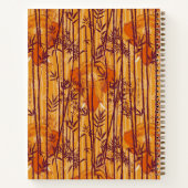 Das weiße Lotus Sunset Safari-Muster Notizblock (Rückseite)