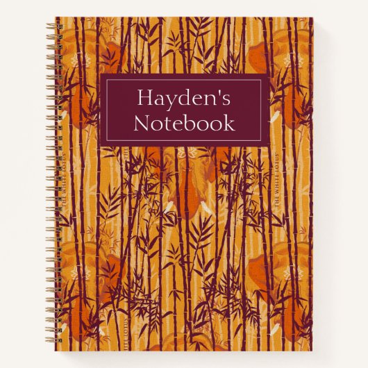 Das weiße Lotus Sunset Safari-Muster Notizblock (Vorderseite)