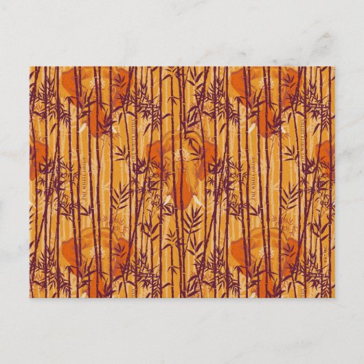 Das weiße Lotus Sunset Safari-Muster Postkarte (Vorderseite)