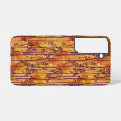 Das weiße Lotus Sunset Safari-Muster Samsung Galaxy Hülle (Rückseite (Horizontal))