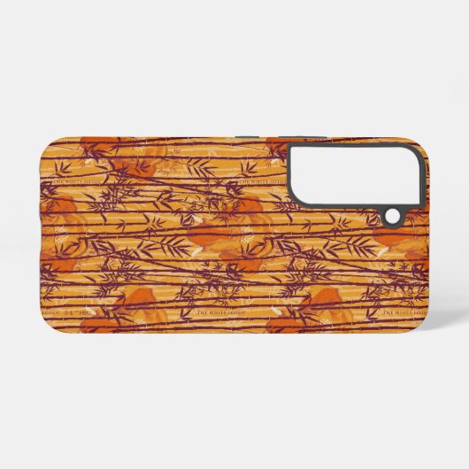 Das weiße Lotus Sunset Safari-Muster Samsung Galaxy Hülle (Rückseite (Horizontal))