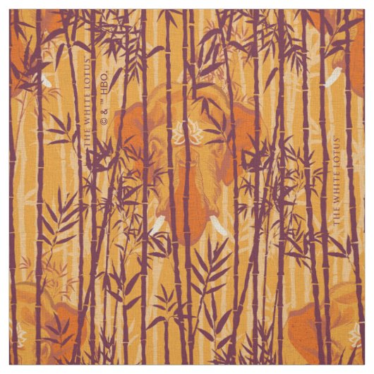 Das weiße Lotus Sunset Safari-Muster Stoff (Muster)