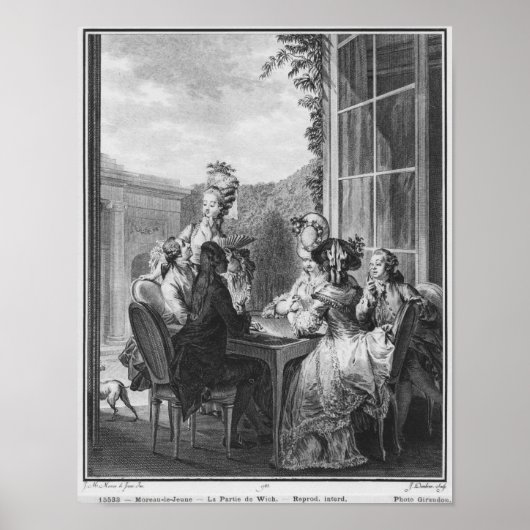 Das weiße Party, graviert von Jean Dambrun 1783 Poster (Vorne)