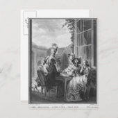 Das weiße Party, graviert von Jean Dambrun 1783 Postkarte (Vorne/Hinten)