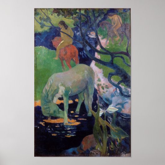 Das Weiße Pferd, Gauguin Poster (Vorne)