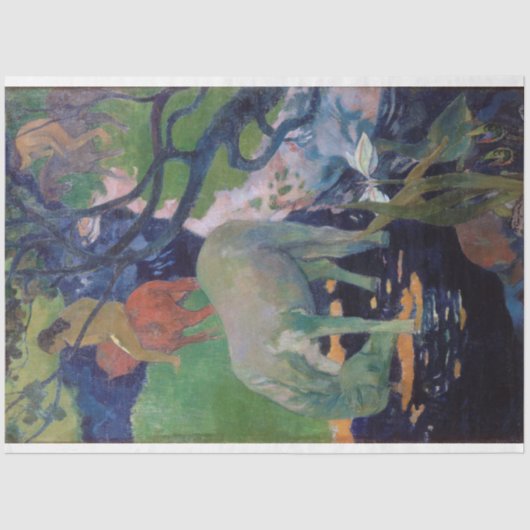 Das weiße Pferd, Gauguin Seidenpapier (Vorderseite)