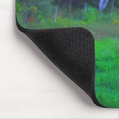 Das weiße Pferd in Feld um Mitternacht Art Mousepa Mousepad (Ecke)