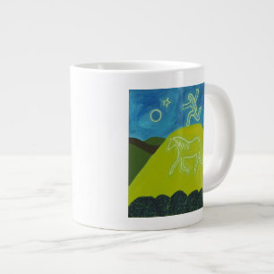 Das weiße Pferd in Somerset 2011 Jumbo-Tasse