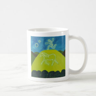Das weiße Pferd in Somerset 2011 Kaffeetasse