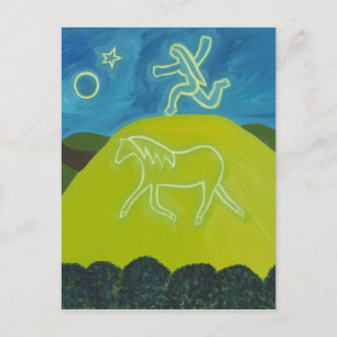 Das Weiße Pferd in Somerset 2011 Postkarte