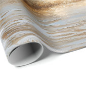 Das weiße Pferd läuft am Strand Geschenkpapier (Rolleneckpunkt)