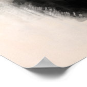 Das weiße Pferd - Originalgemälde Poster (Ecke)