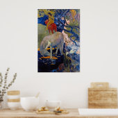 Das Weiße Pferd von Eugène Henri Paul Gauguin Poster (Küche)