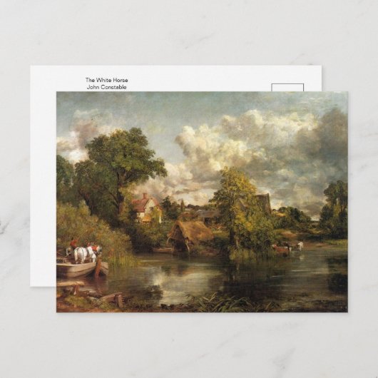 Das Weiße Pferd von John Constable Postcard Postkarte (Vorne/Hinten)