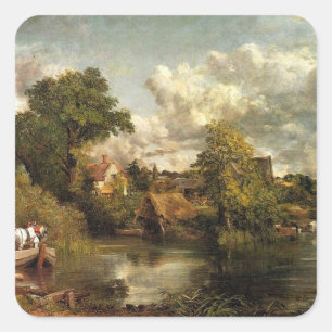 Das Weiße Pferd von John Constable, Quadratischer Aufkleber