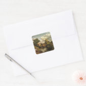Das Weiße Pferd von John Constable, Quadratischer Aufkleber (Umschlag)