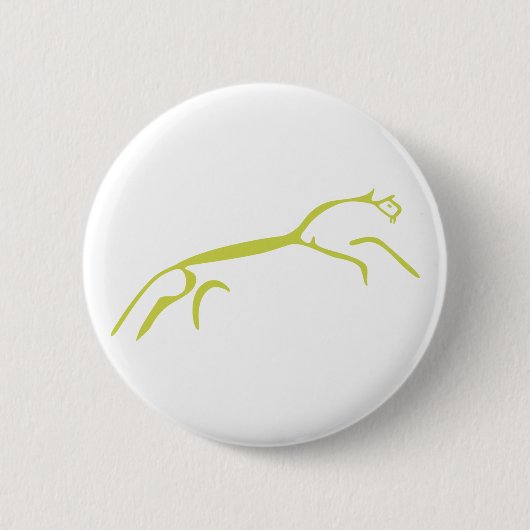 Das weiße Pferd von Uffington Button (Vorderseite)