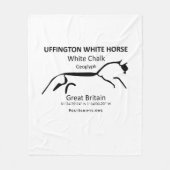 Das weiße Pferd von Uffington Fleecedecke (Vorderseite)