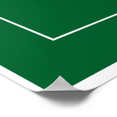 Das weiße Pferd von Uffington Poster (Ecke)