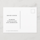 Das Weiße und Schwarze Haus, das wir bewegt haben Postkarte (Rückseite)