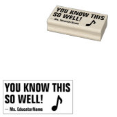 "DAS WEISST DU SO GUT!" Briefmarke aus Gummi Gummistempel (Stempel)