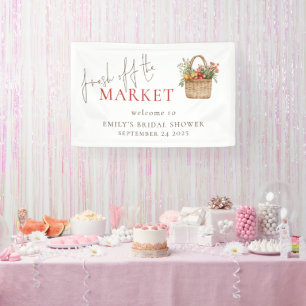 Das Welcome-Brautparty des Marktes frisch Banner