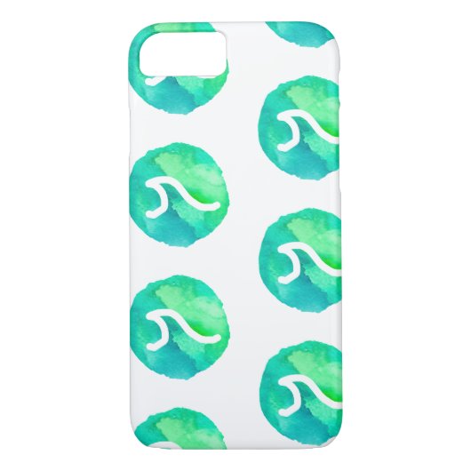 Das Wellen-Green Design Case-Mate iPhone Hülle (Rückseite)