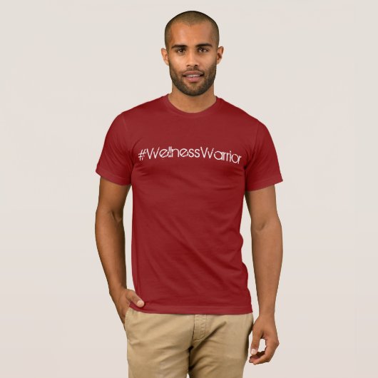 Das #WellnessWarrior der Männer rotes T-Shirt (Vorne ganz)