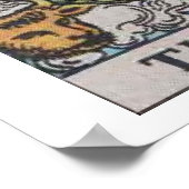 Das Welt-Tarotkarten-Poster Poster (Ecke)