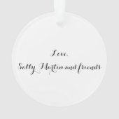 Das weltbeste Boss-Geschenk Ornament (Rückseite)