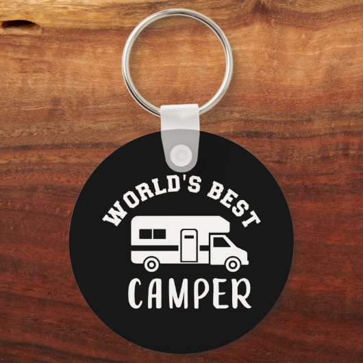 Das weltbeste Camper-Camping RV Schlüsselanhänger (Vorderseite)