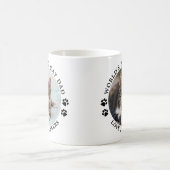 Das weltbeste Cat Vater Paw Prints Pet Foto Kaffeetasse (Mittel)