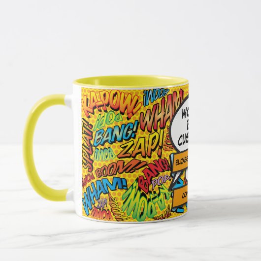 Das weltbeste Comic für Kunden und Spaß Tasse (Links)