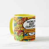 Das weltbeste Comic für Kunden und Spaß Tasse (Vorderseite Links)