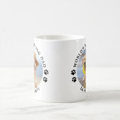 Das weltbeste Dog Vater Paw Prints Pet Foto Kaffeetasse (Mittel)