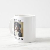 Das weltbeste Dog Vater Paw Prints Pet Foto Kaffeetasse (Vorderseite Links)