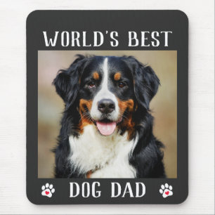 Das weltbeste Dog Vater Paw Prints Pet Foto Mousepad