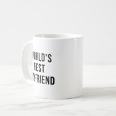Das weltbeste Freund-Funny-Zitat mit schwarzem Tex Kaffeetasse (Vorderseite Links)