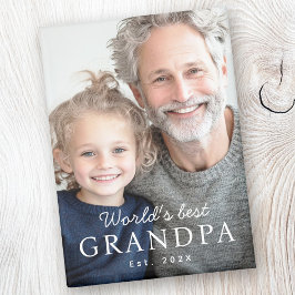 Das weltbeste Großvater-Foto im letzten Jahr Magnet
